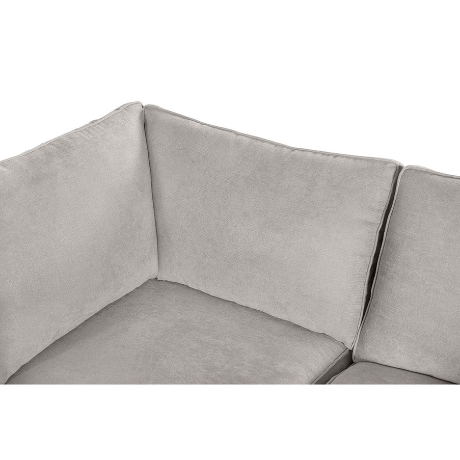 Sala De 4 Modulos Makora Morelli Memory Foam Grey Chenil Respaldo Reclinable De 3 Posiciones