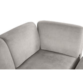 Sala Modular de 4 modulos Zavian Color Gris Claro