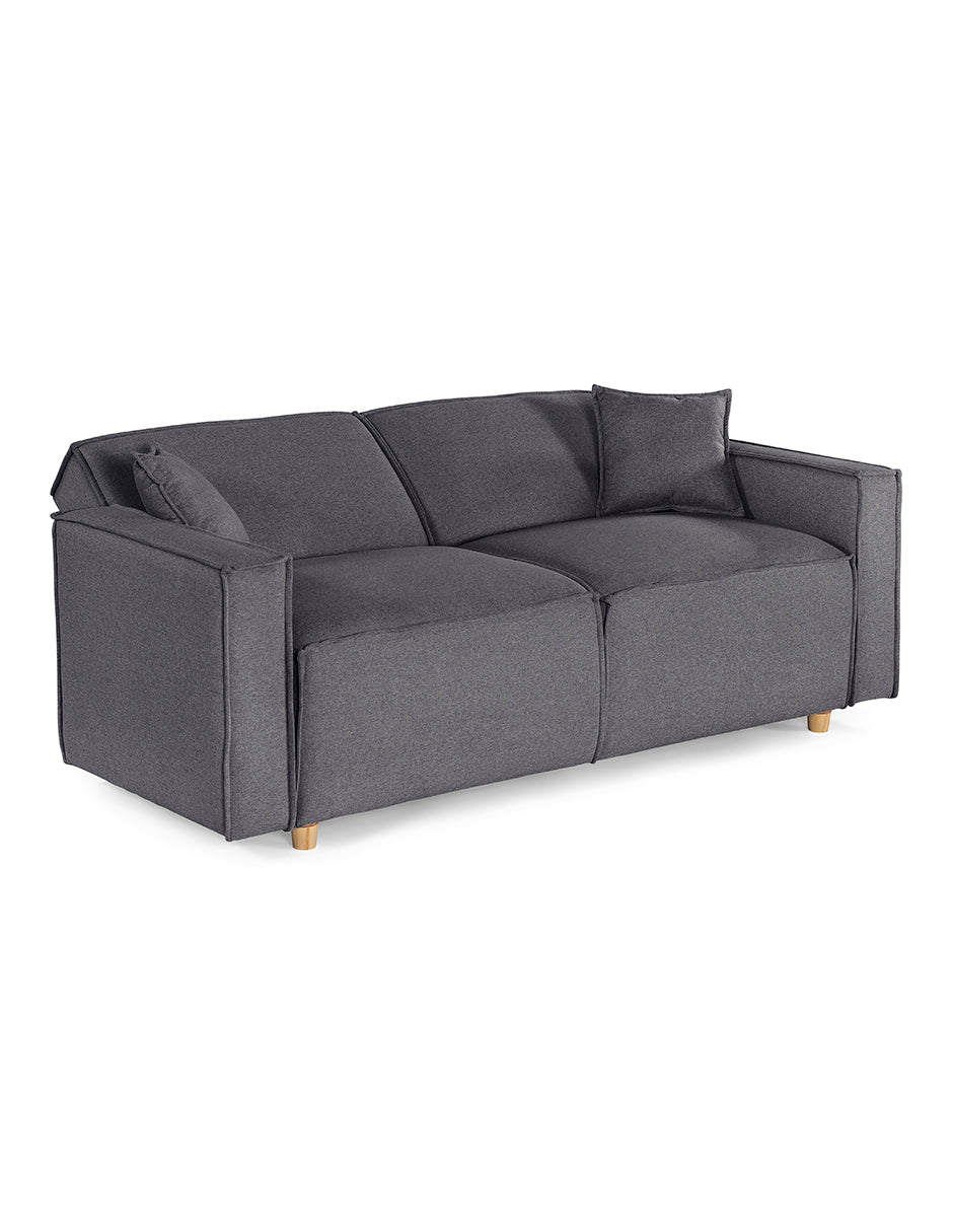 Sofá Cama Abbot Reclinable 3 Posiciones Magic Gris Oxford