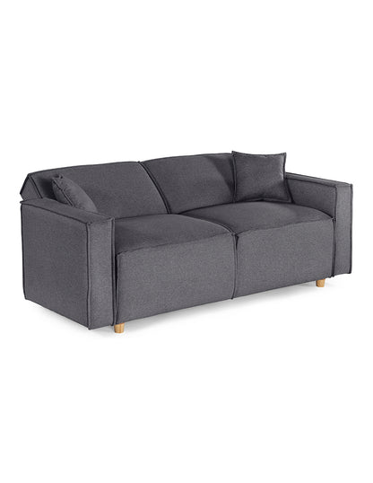 Sofá Cama Abbot Reclinable 3 Posiciones Magic Gris Oxford