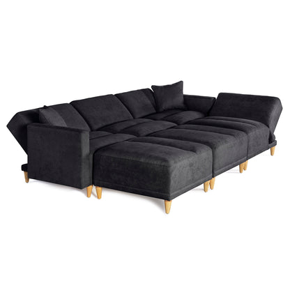 Sala modular Avalon de 6 modulos Color Negro