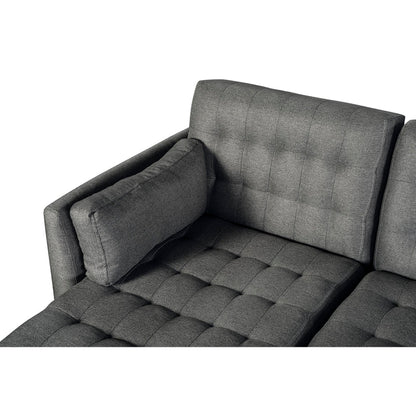 Sala Modular Doble Chaise Boyd Color Gris Oxford