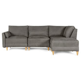 Sala De 4 Modulos Makora Everyn Memory Foam Oxford Chenil Respaldo Reclinable De 3 Posiciones