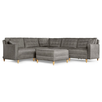 Sala Modular Godric de 6 modulos Color Gris Oxford