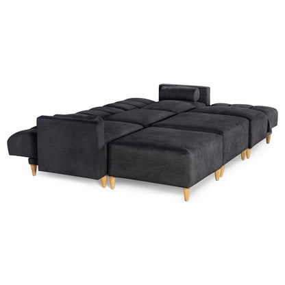 Sala Modular Kieran de 6 modulos Color Negro