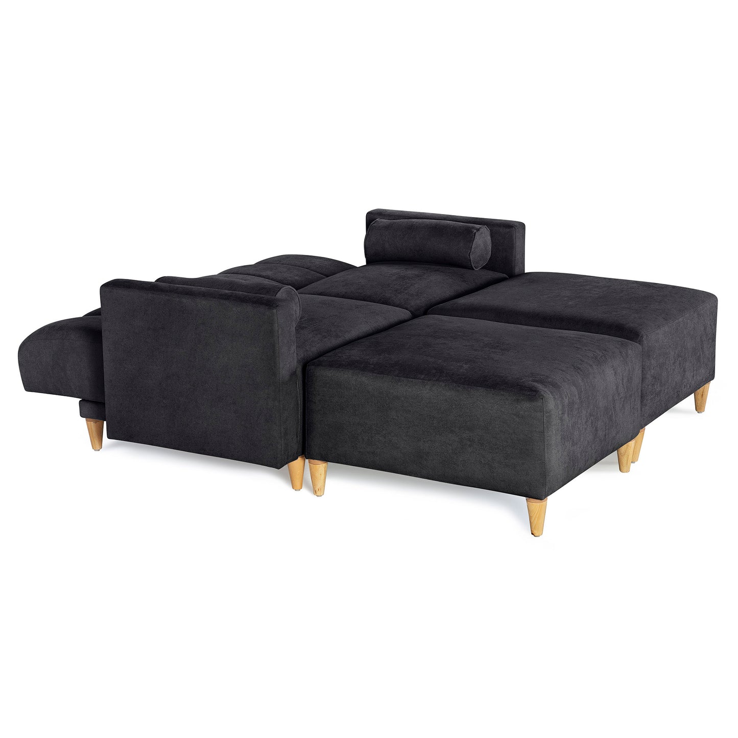 Sala Modular Kieran de 4 modulos Color Negro