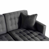 Sala Modular Doble Chaise Marietta Color Gris Oxford