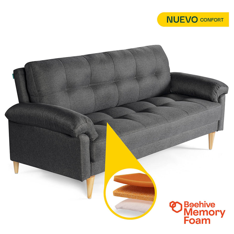 Sofá Cama Salam Color Gris Claro