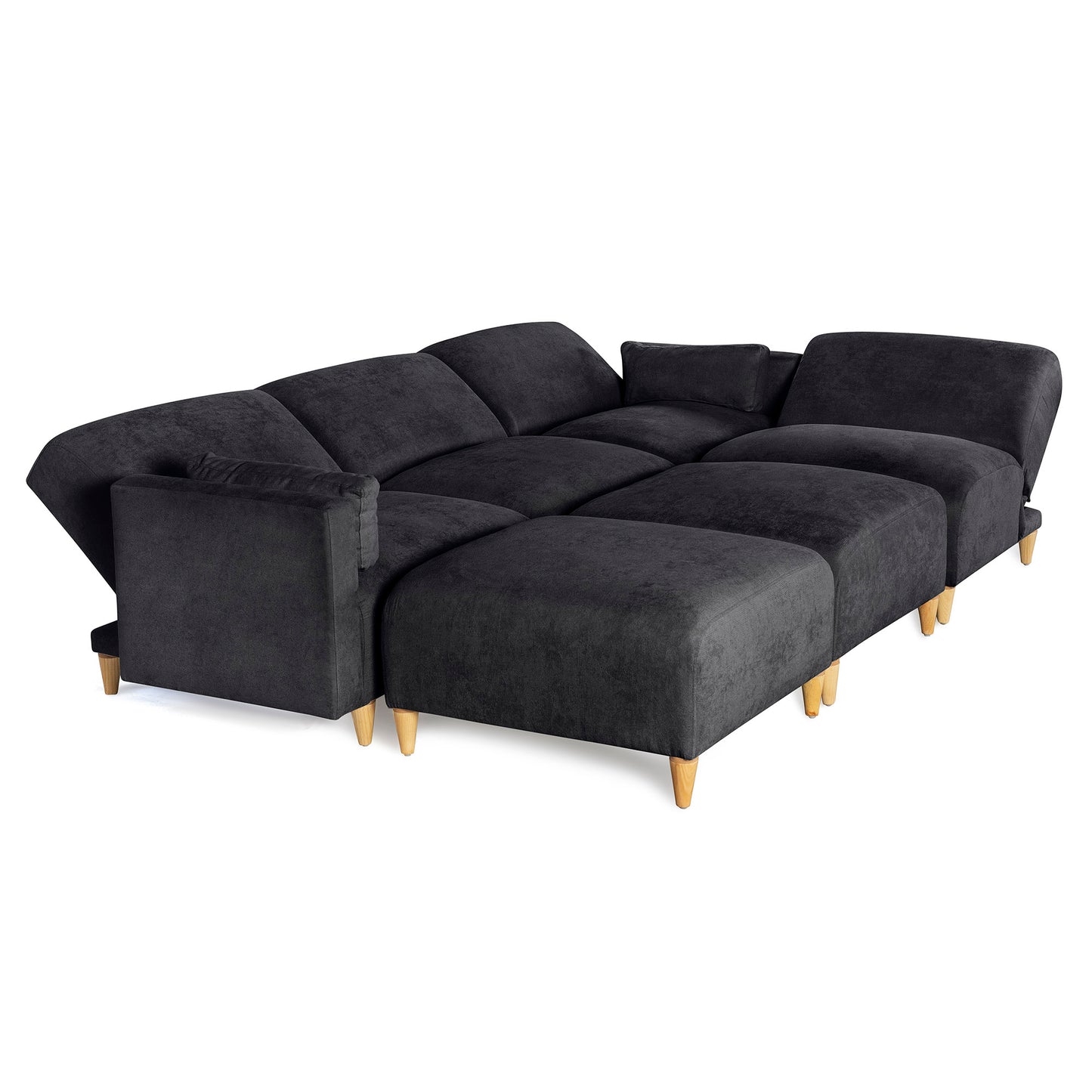 Sala Modular de 6 modulos Zavian Color Negro