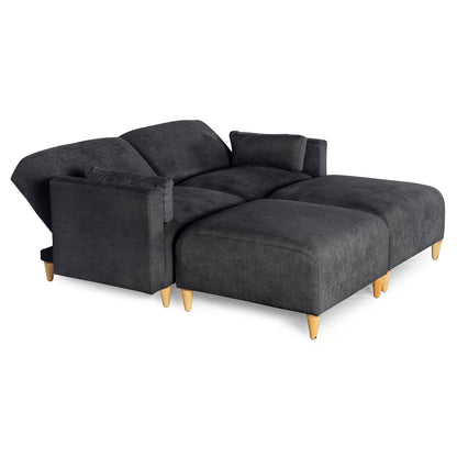 Sala Modular de 4 modulos Zavian Color Negro