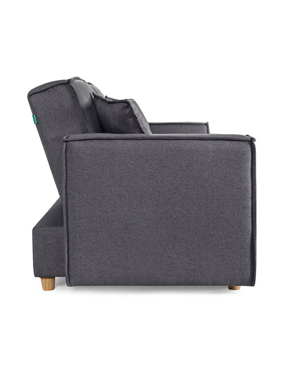 Sofá Cama Abbot Reclinable 3 Posiciones Magic Gris Oxford
