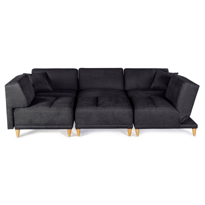 Sala modular Avalon de 6 modulos Color Negro
