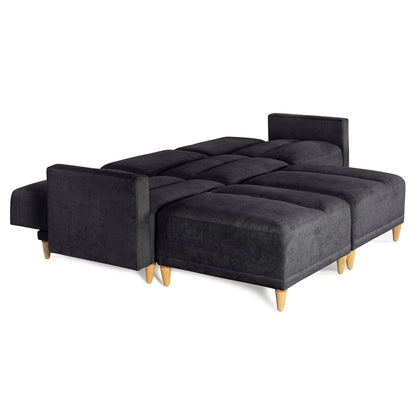 Sala modular Avalon de 5 modulos Color Negro