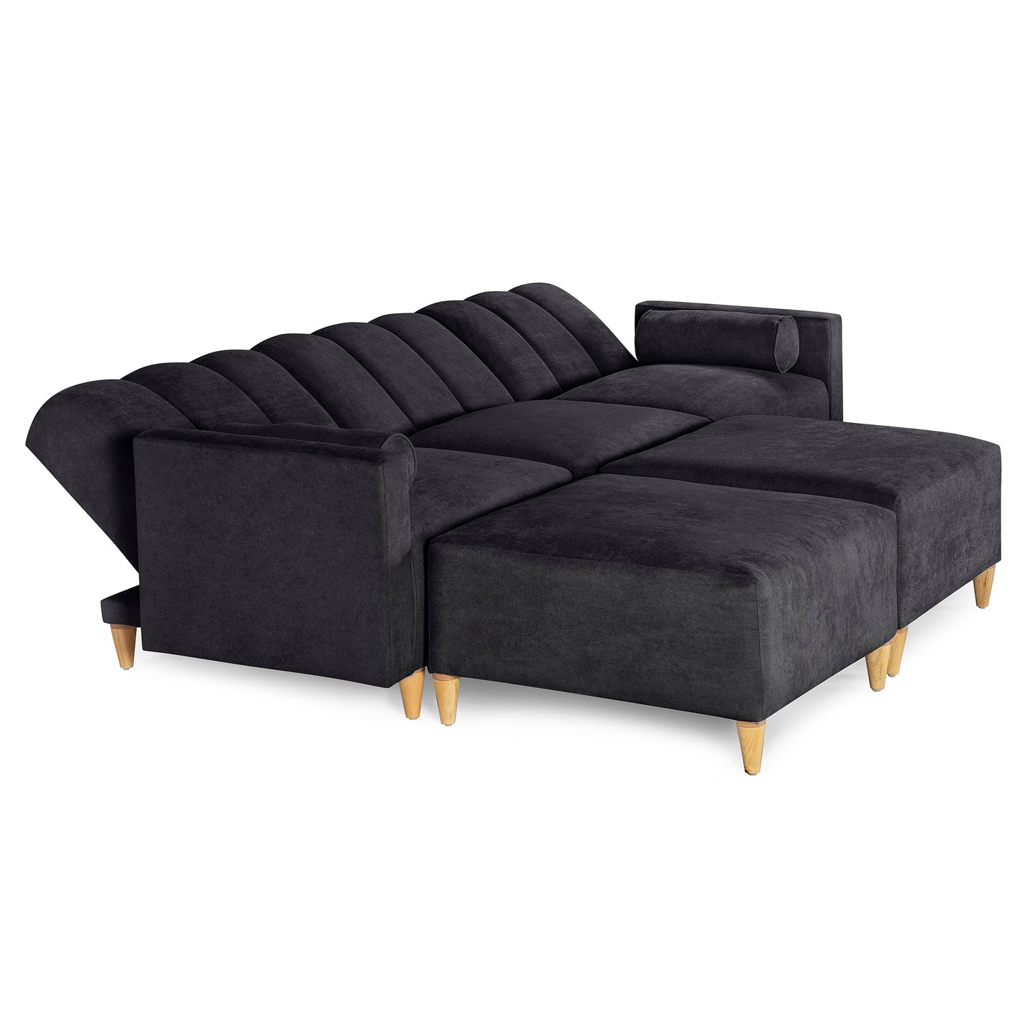 Sala Modular Kieran de 5 modulos Color Negro