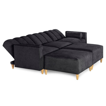 Sala Modular Kieran de 5 modulos Color Negro