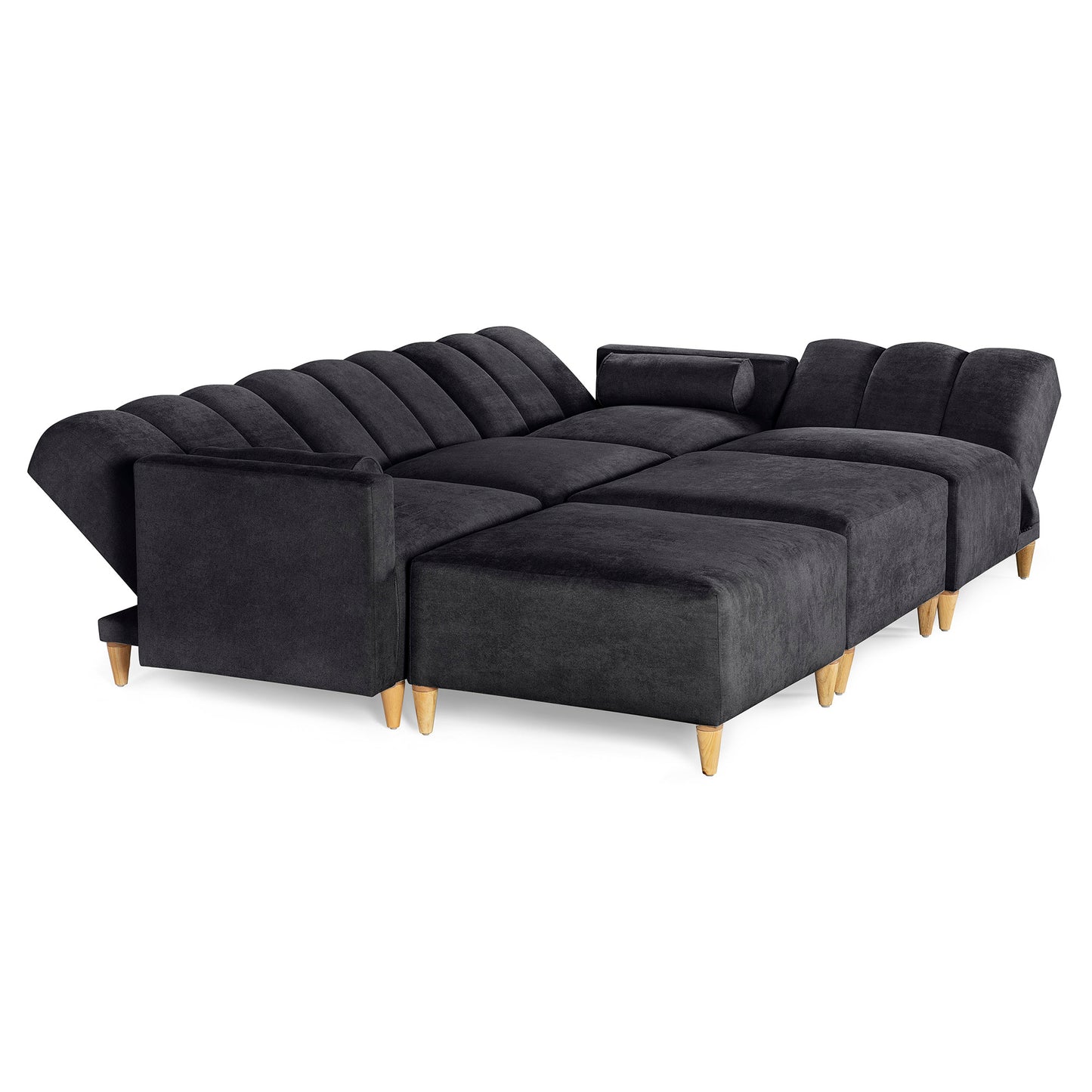 Sala Modular Kieran de 6 modulos Color Negro
