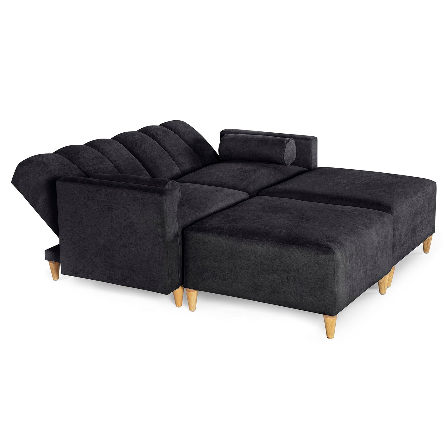 Sala Modular Kieran de 4 modulos Color Negro