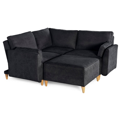 Sala modular Morelli de 4 modulos Color Negro