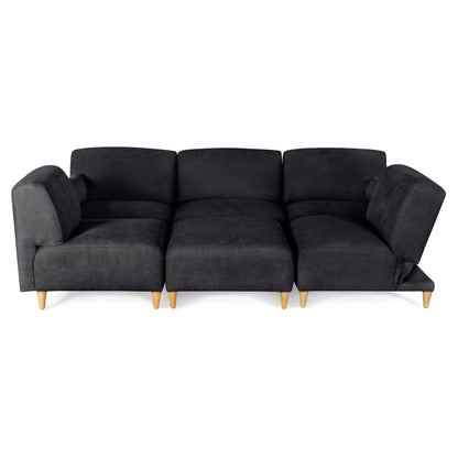 Sala Modular de 6 modulos Zavian Color Negro