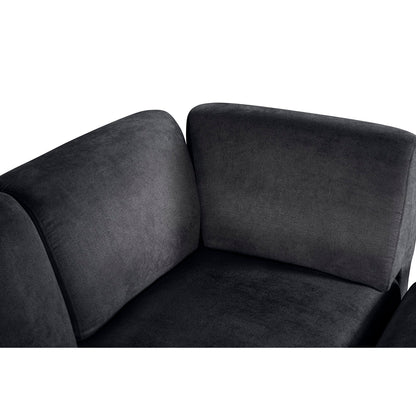 Sala Modular de 6 modulos Zavian Color Negro