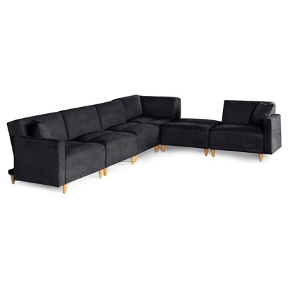 Sala modular Avalon de 6 modulos Color Negro