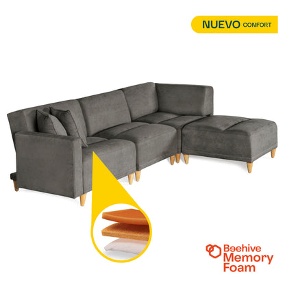 Sala modular Avalon de 4 modulos Color Oxford