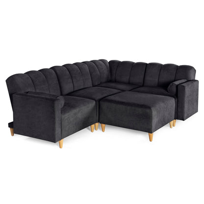 Sala Modular Kieran de 5 modulos Color Negro