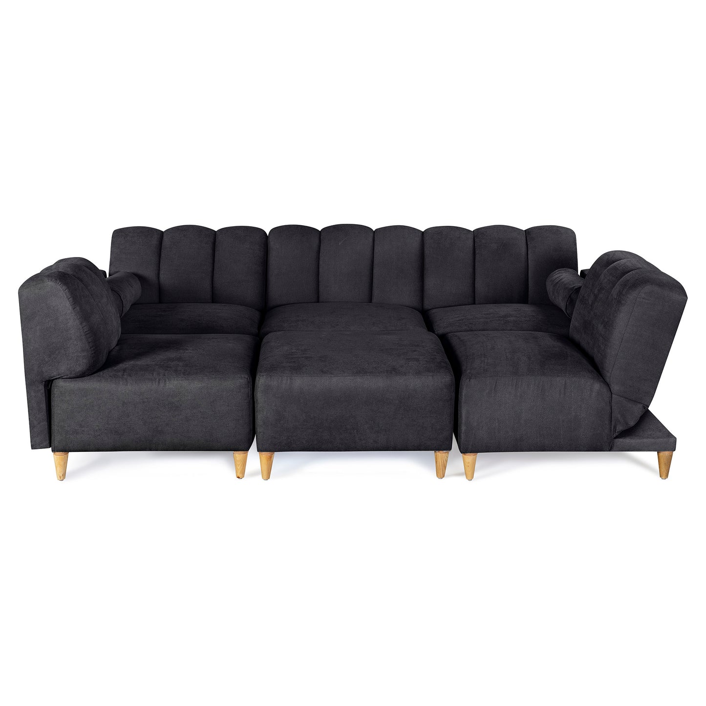 Sala Modular Kieran de 6 modulos Color Negro