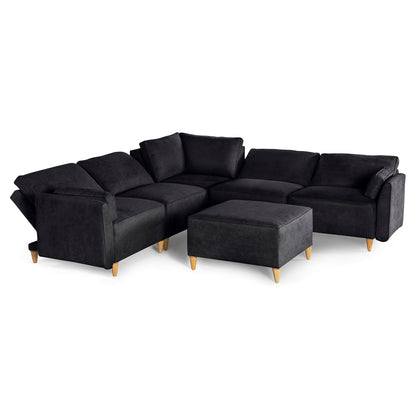 Sala modular Morelli de 6 modulos Color Negro