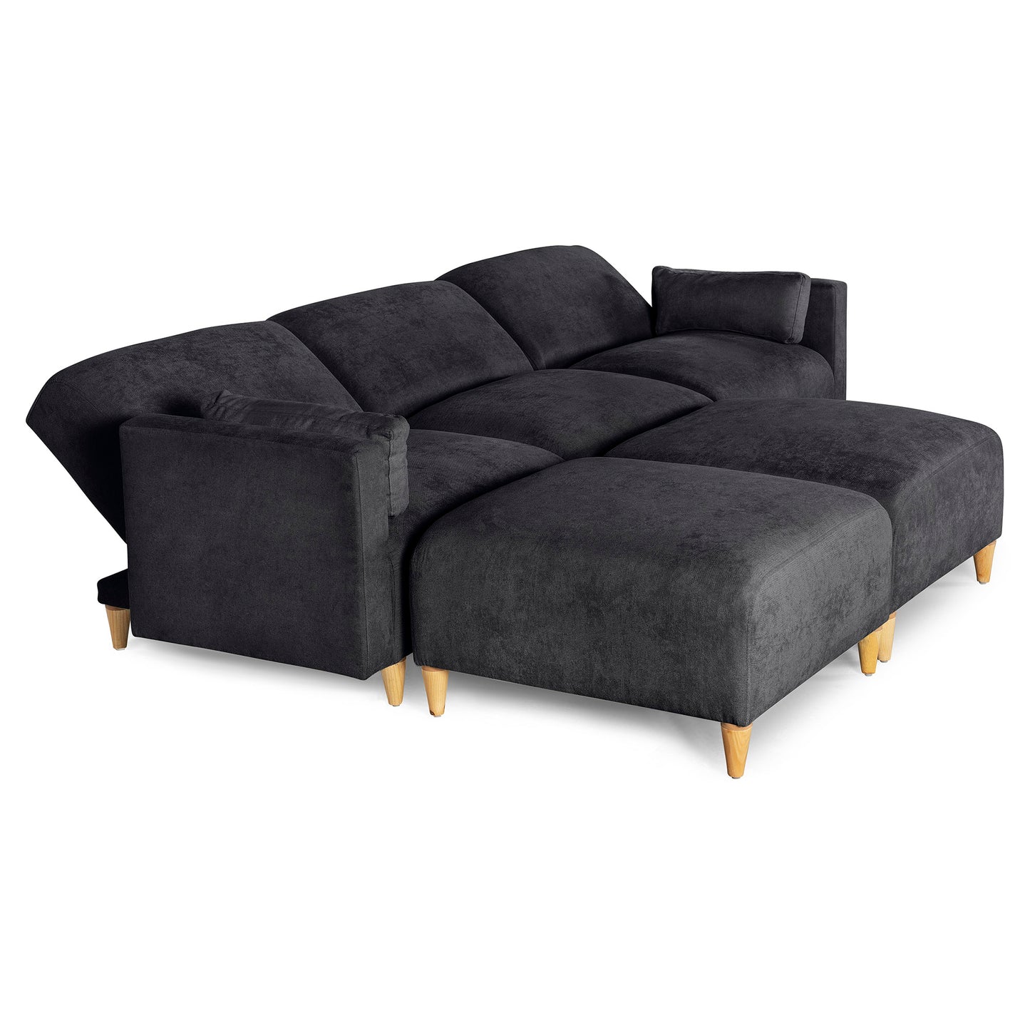 Sala Modular de 5 modulos Zavian Color Negro