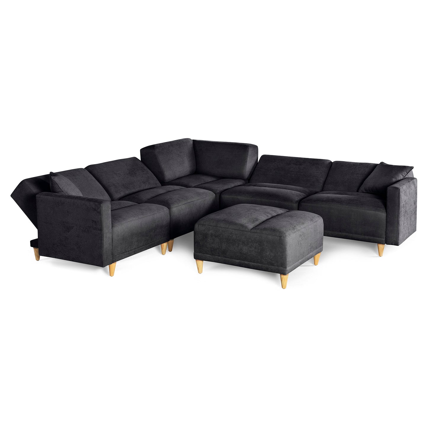 Sala modular Avalon de 6 modulos Color Negro