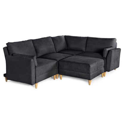 Sala modular Everyn de 5 modulos Color Negro
