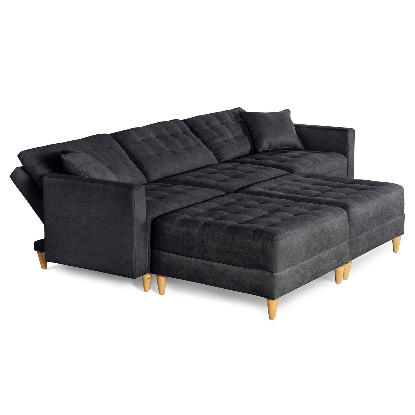 Sala Modular Godric de 5 modulos Color Negro
