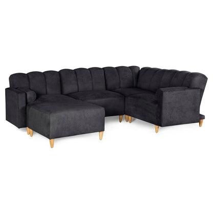 Sala Modular Kieran de 5 modulos Color Negro