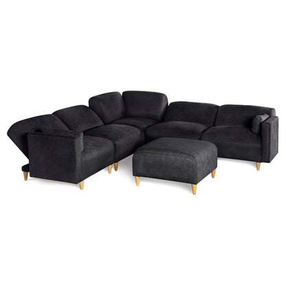 Sala Modular de 6 modulos Zavian Color Negro