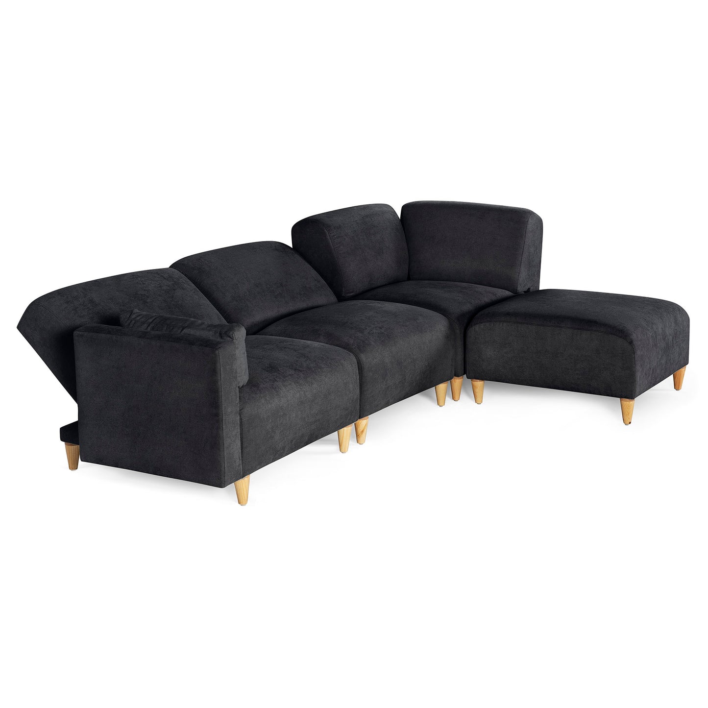 Sala Modular de 4 modulos Zavian Color Negro