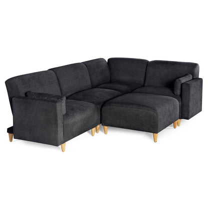 Sala Modular de 5 modulos Zavian Color Negro