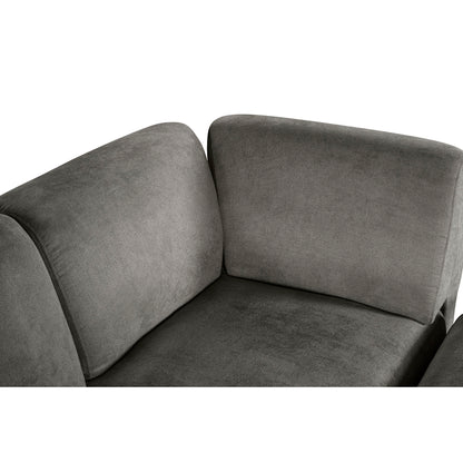 Sala Modular de 6 modulos Zavian Color Gris Oxford