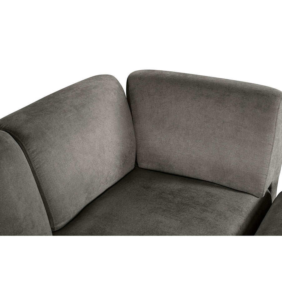 Sala Modular de 6 modulos Zavian Color Gris Oxford