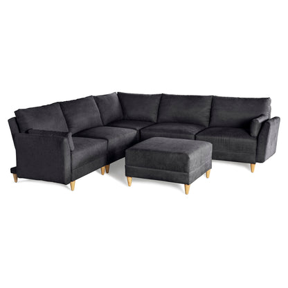 Sala modular Everyn de 6 modulos Color Negro