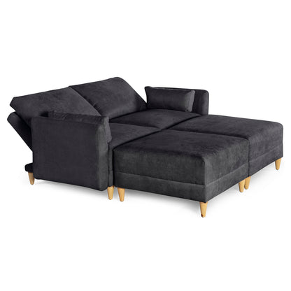 Sala modular Everyn 4 modulos Color Negro