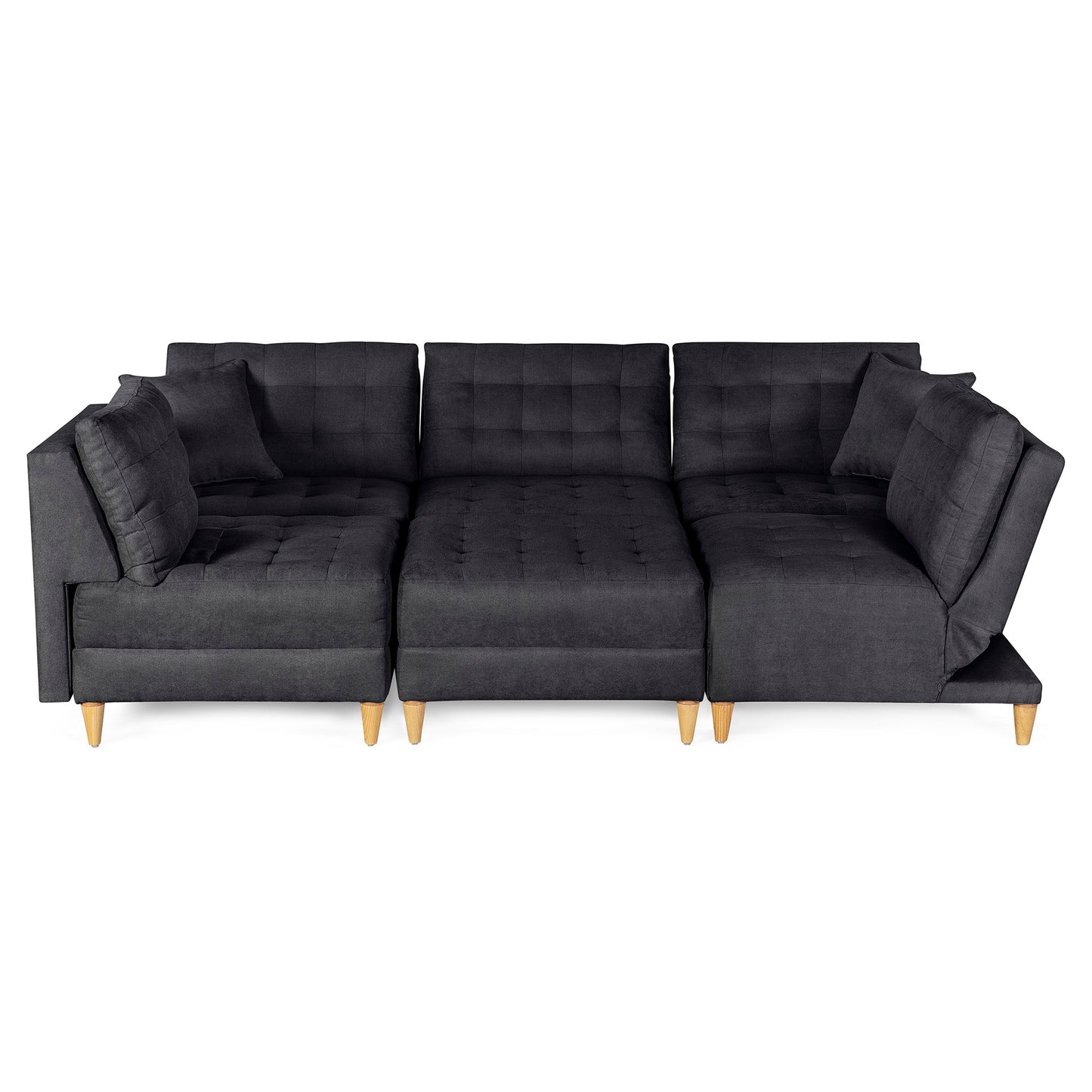 Sala Modular Godric de 6 modulos Color Negro