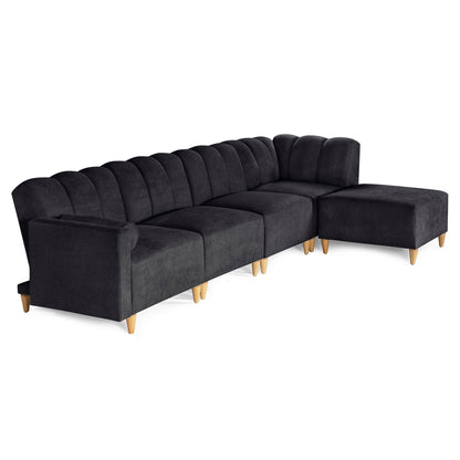 Sala Modular Kieran de 5 modulos Color Negro