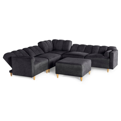 Sala Modular Kieran de 6 modulos Color Negro