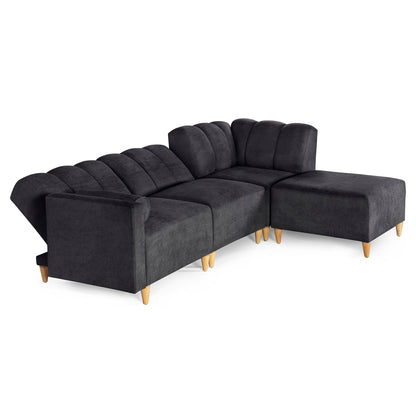 Sala Modular Kieran de 4 modulos Color Negro