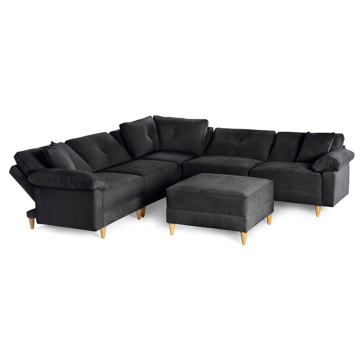 Sala Modular Maristella De 6 modulos Color Negro