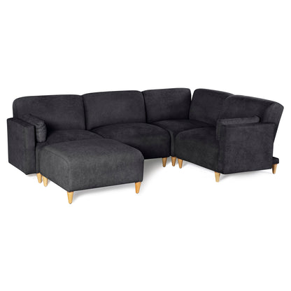 Sala Modular de 5 modulos Zavian Color Negro