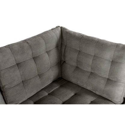 Sala Modular Godric de 4 modulos Color Gris Oxford