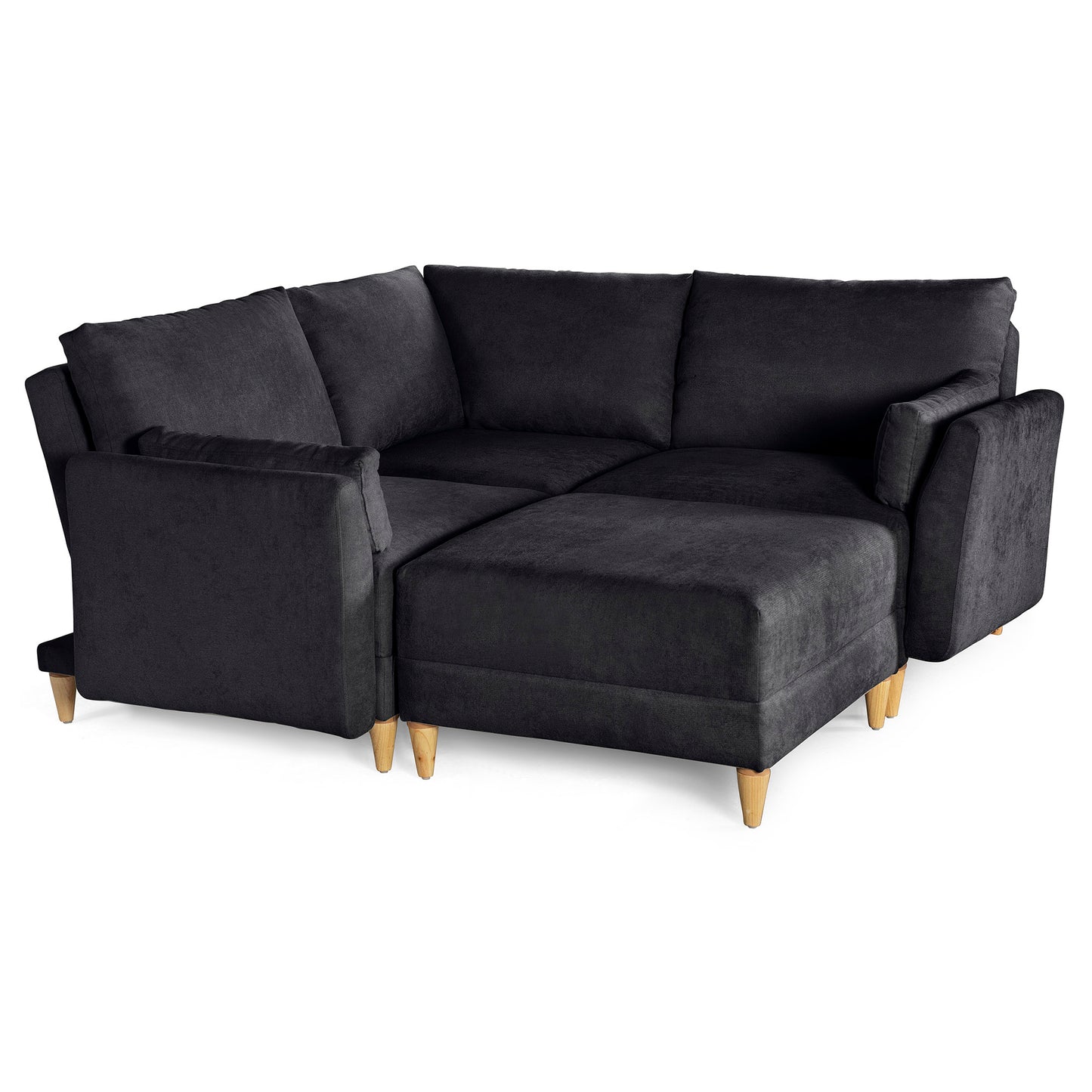 Sala modular Everyn 4 modulos Color Negro