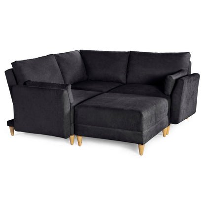 Sala modular Everyn 4 modulos Color Negro
